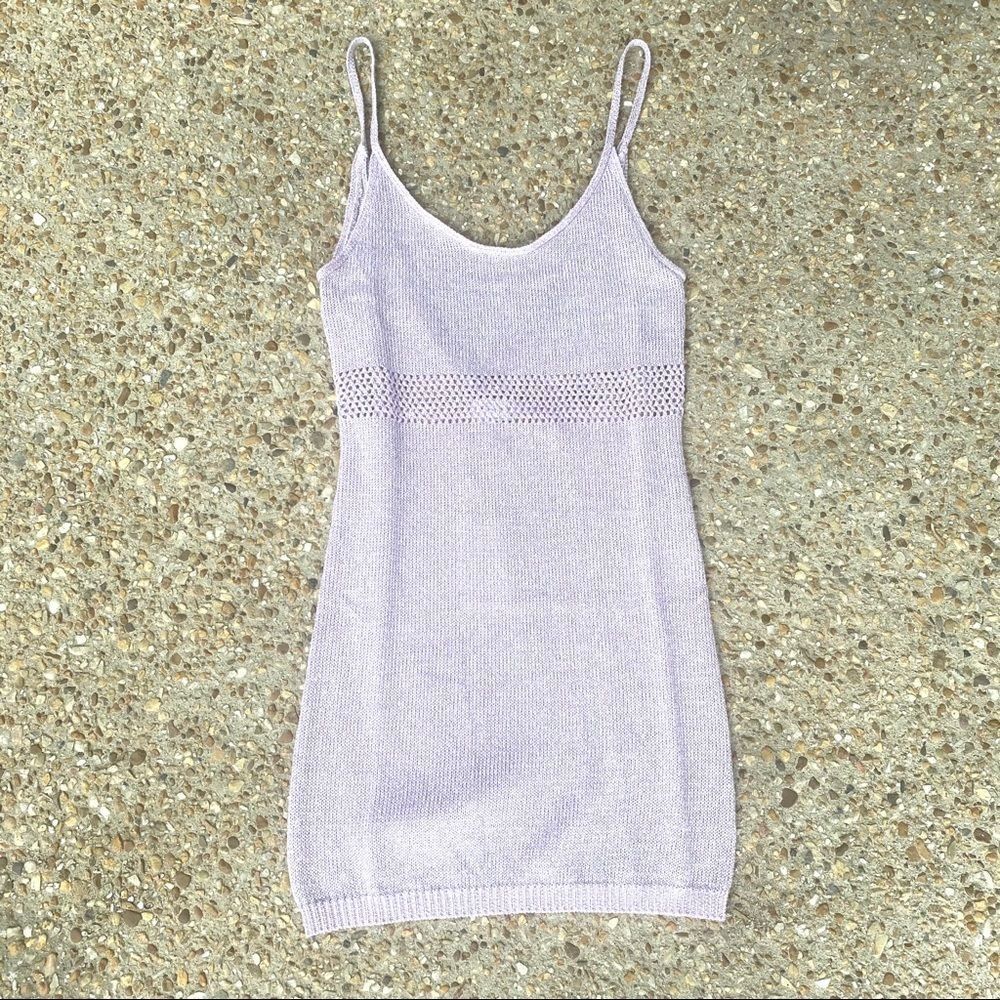 NWT Lovers + Friends Knit Open Back Spaghetti Straps Dress Size XL